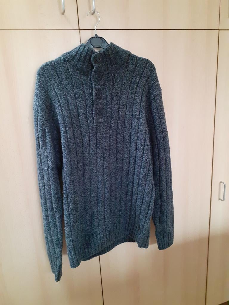 Grijze pull met knopen 2xl, Angelo Litrico, Overige maten, Ophalen of Verzenden, Grijs