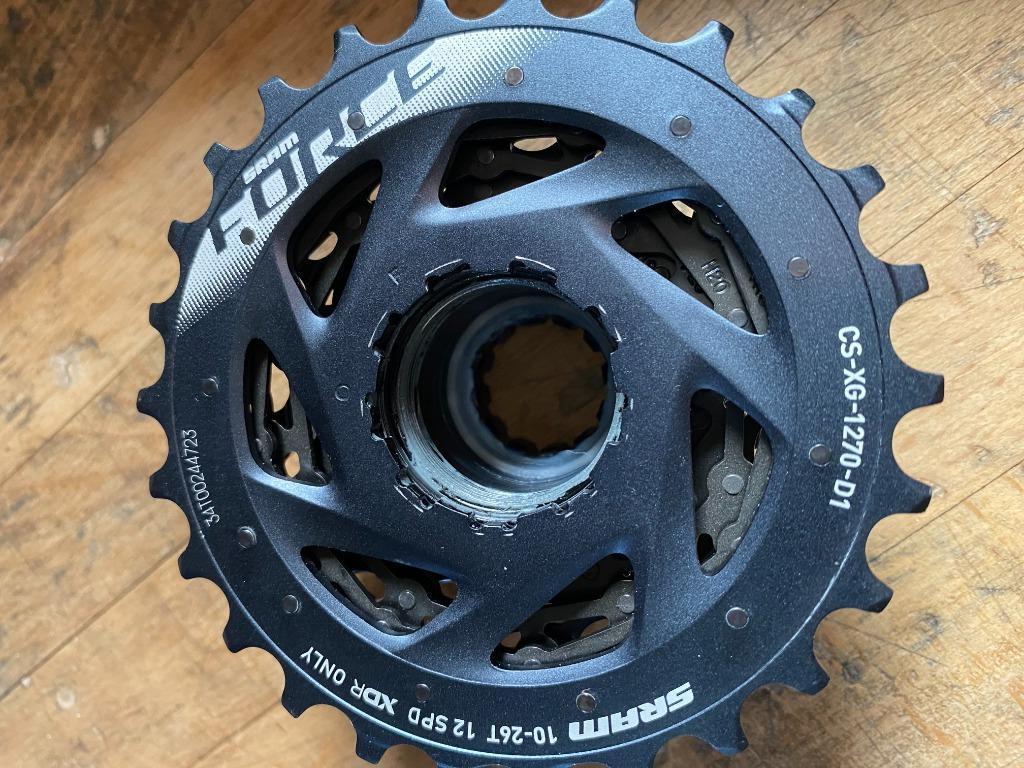 Nieuwe SRAM Force XDR 12 speed cassette +ketting, Fietsen en Brommers, Ophalen of Verzenden, Nieuw, Derailleur of Ketting, Sram force axs