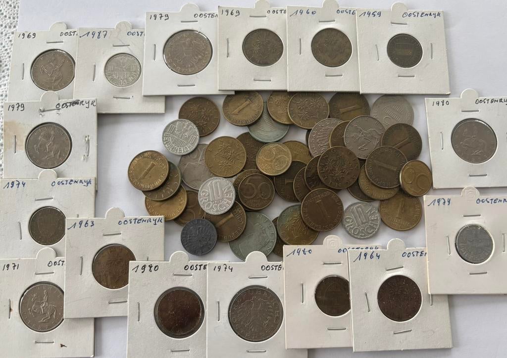 Monnaies autrichiennes, Timbres & Monnaies, Monnaies | Europe | Monnaies euro, Enlèvement ou Envoi, Autriche, Monnaie en vrac