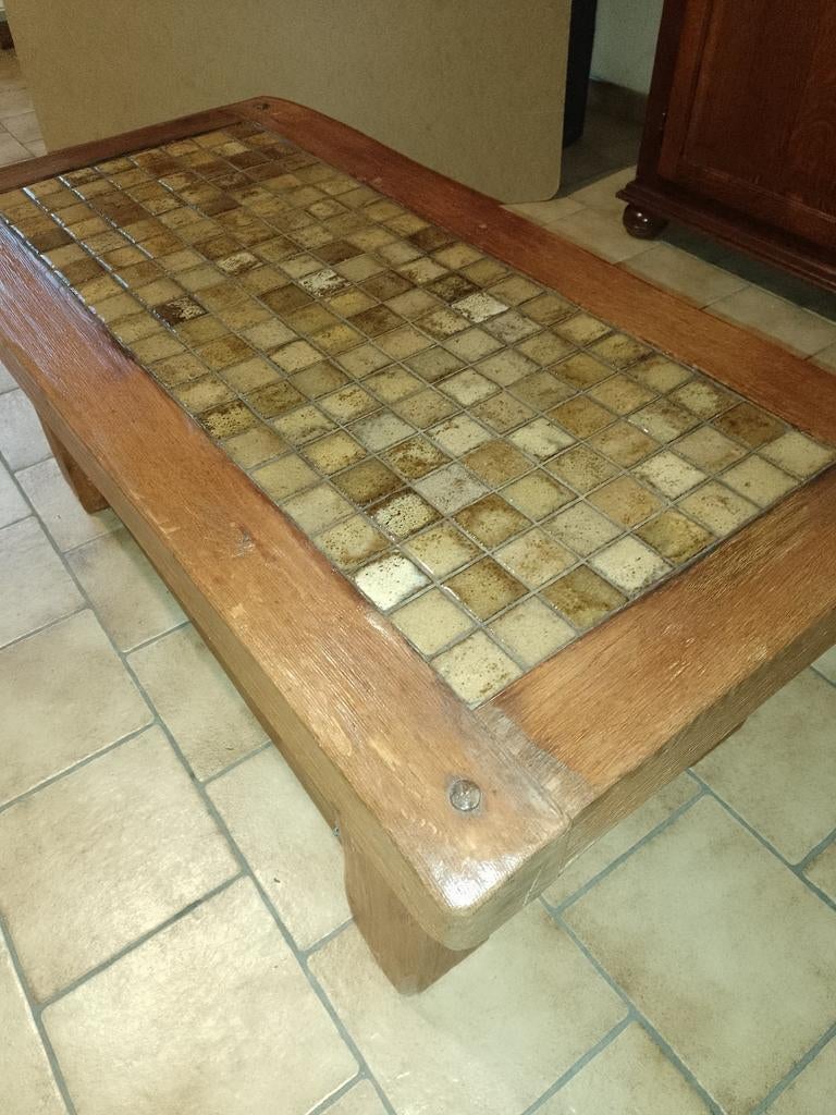 A vendre table de salon en chêne, Enlèvement ou Envoi, Comme neuf, Chêne