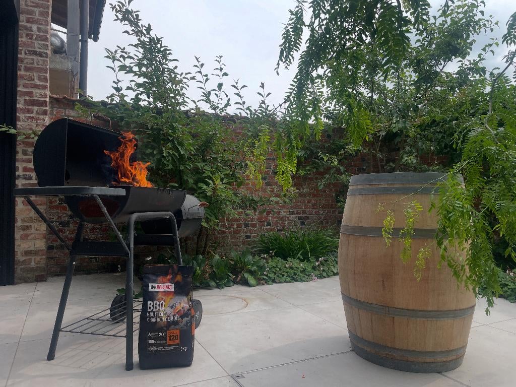 Authentieke & Gebleekte Wijnvaten - Regenton - Decoratie, 150 liter of meer, Ophalen, Gebruikt, Hout