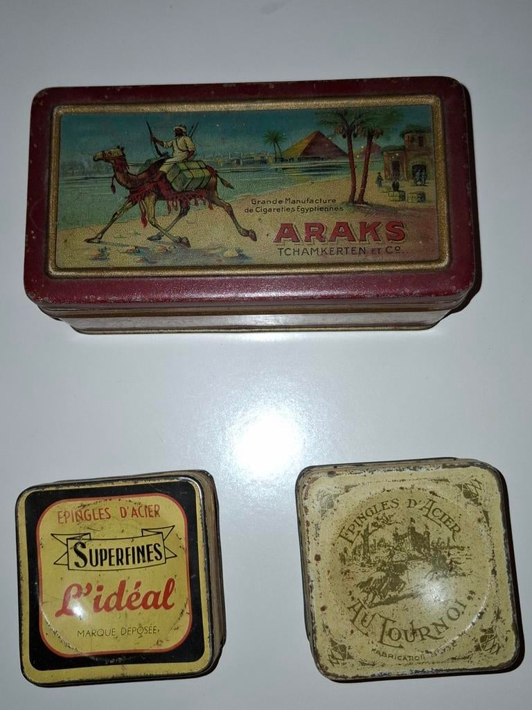 3 vintage blikken doosjes, Verzamelen, Blikken, Verzenden, Zo goed als nieuw
