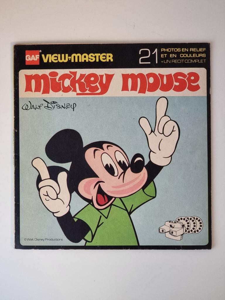 View-Master NB 528-F @ Mickey Mouse, Collections, Personnages de BD, Utilisé, Enlèvement ou Envoi