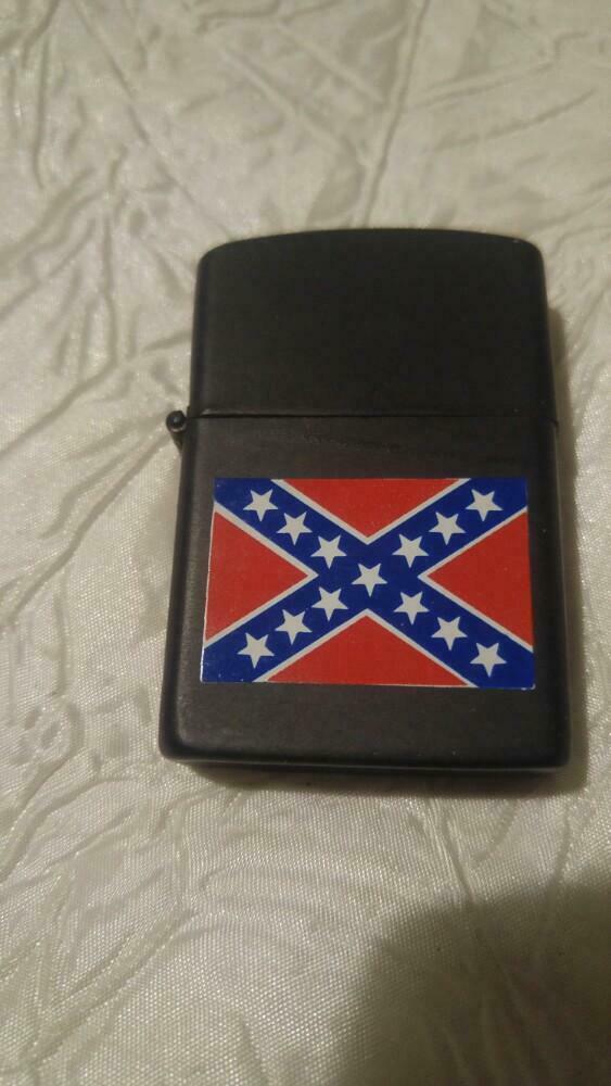 Briquet Aansteker Confederatie Flag US comme zippo abl, Verzamelen, Ophalen of Verzenden, Zo goed als nieuw, Aansteker