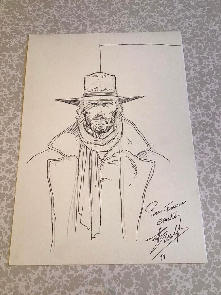 Dessin original dédicacé Durango de Yves Swolfs 1994, Comme neuf