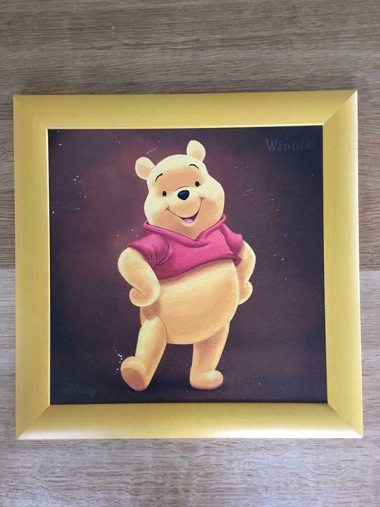 Winnie The Pooh kader 38cm/38cm, Ophalen of Verzenden, Gebruikt, Wanddecoratie