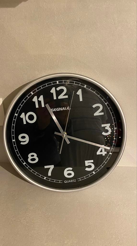 Wandklok doormeter 30 cm, Ophalen, Zo goed als nieuw, Wandklok
