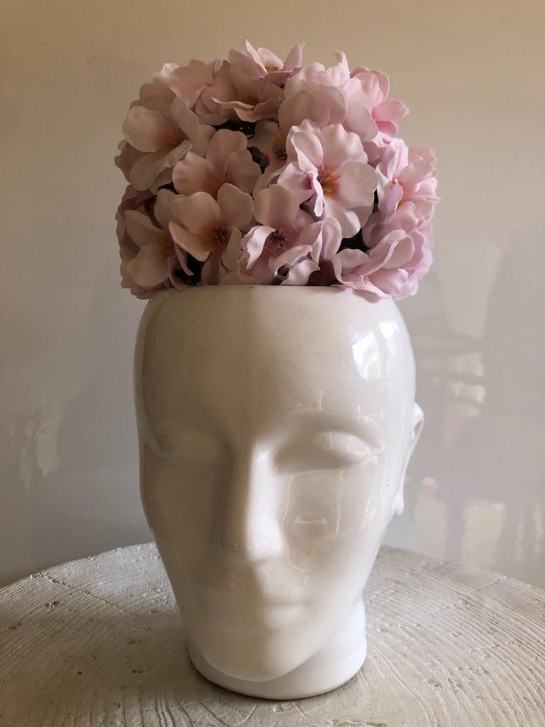 Grand cache - pot visage Déco Design pour plante - fleur :, Enlèvement ou Envoi, Comme neuf