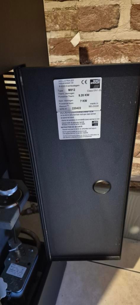 Wellstraler M812 Mazoutkachel – Belgische kwaliteit – 9,2 kW, Ophalen, Zo goed als nieuw