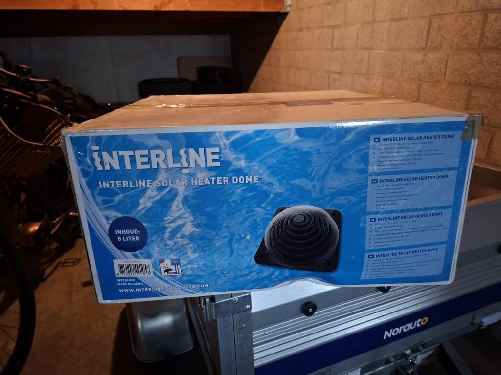Interline solar heater dome, Ophalen
