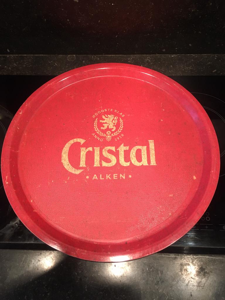 cristal alken plateau / dienblad, Verzamelen, Ophalen of Verzenden, Gebruikt, Overige typen, Overige merken