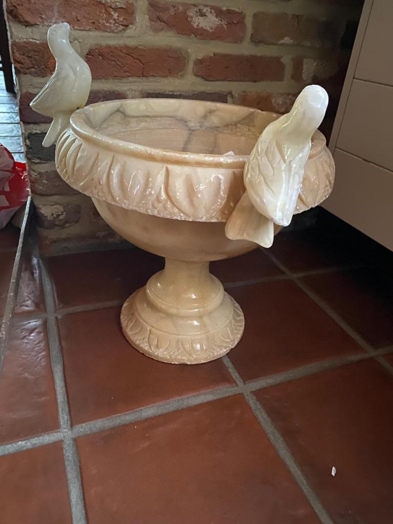 Witte marmer decoratie, Doe-het-zelf en Bouw, Tegels, Ophalen, Gebruikt, Overige typen, 20 tot 40 cm