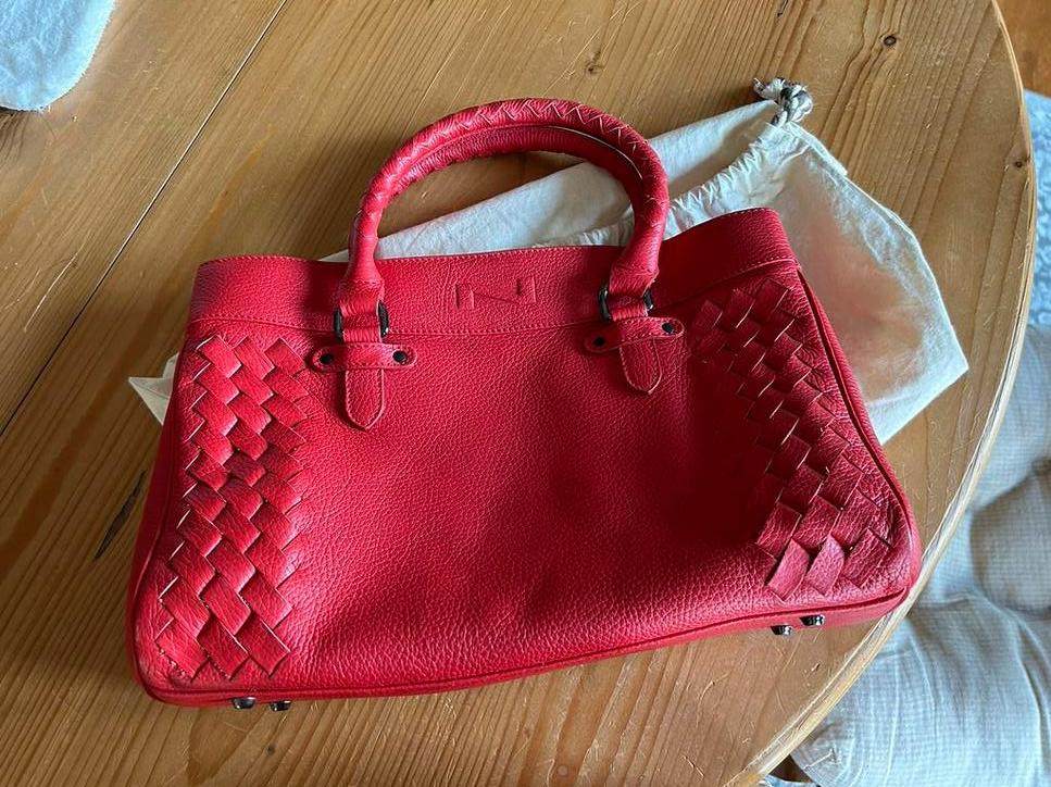 Sac Nathan Baume rouge, Handtassen en Accessoires, Tassen | Damestassen, Zo goed als nieuw