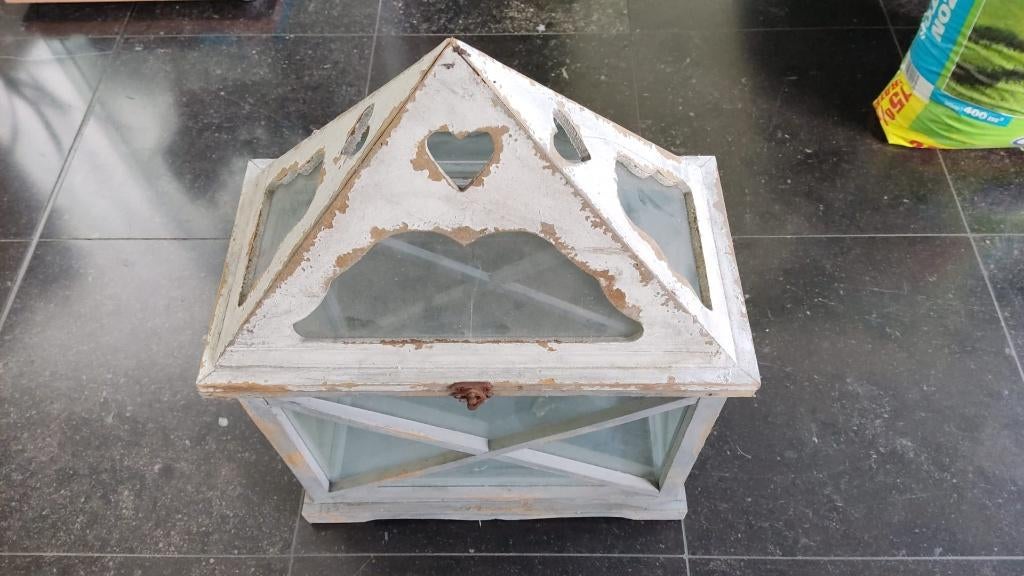mini serre als decoratie voor in veranda of terras, Ophalen, Zo goed als nieuw