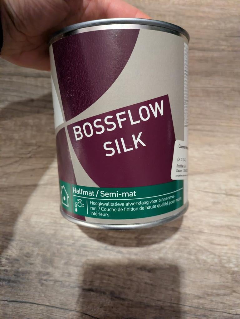 Ongeopende pot Colora Bossflow silk verf saliegroen 1l, Bricolage & Construction, Peinture, Vernis & Laque, Neuf, Peinture, Moins de 5 litres