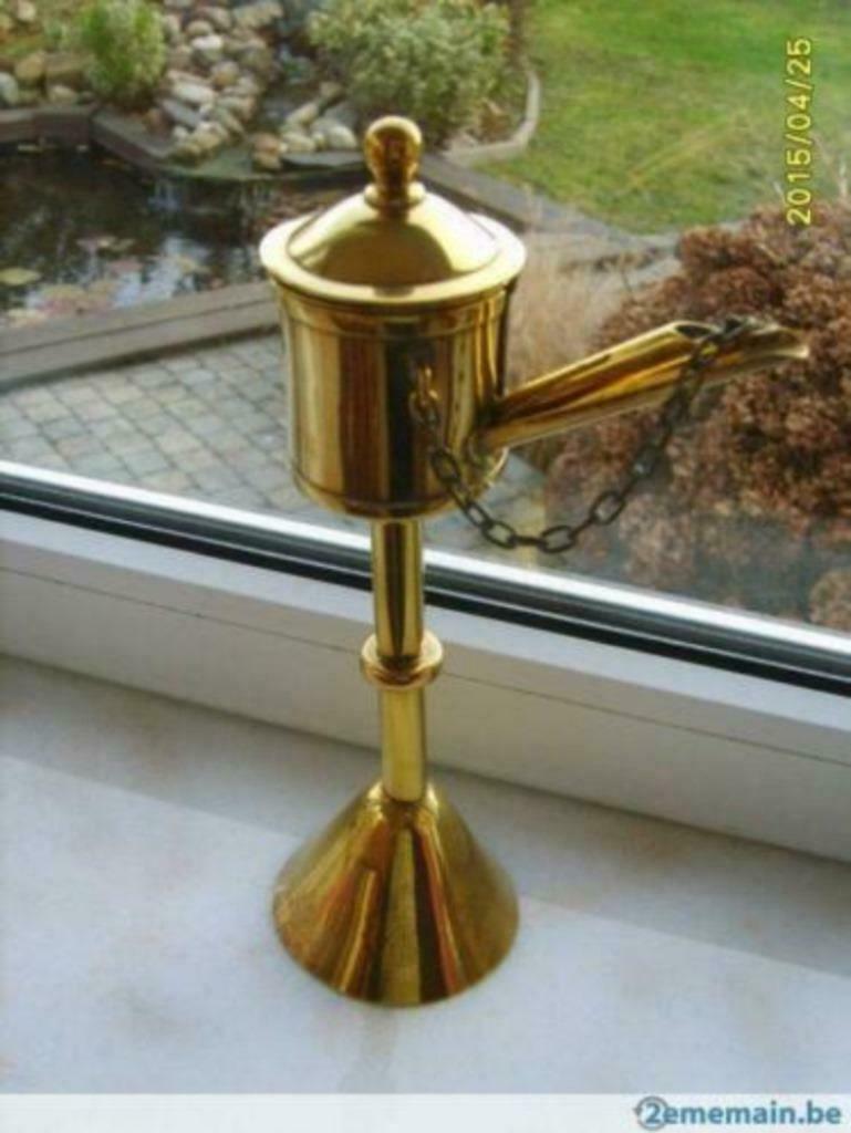 Lampe à huile en cuivre, Enlèvement ou Envoi