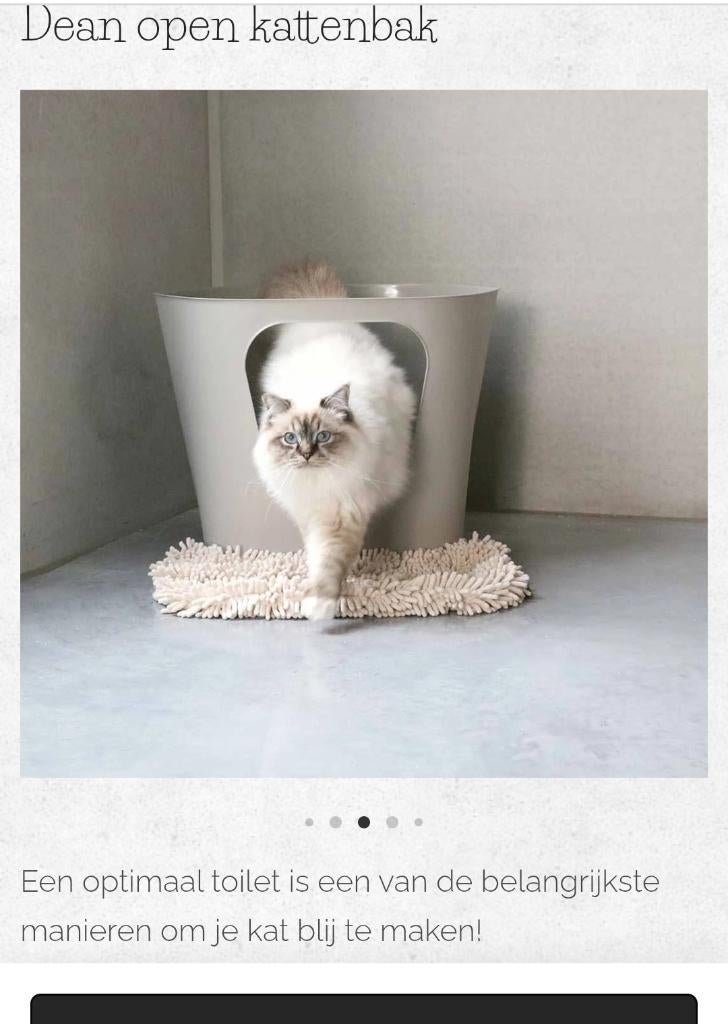 Kattenbak, Enlèvement, Comme neuf, Ouvert