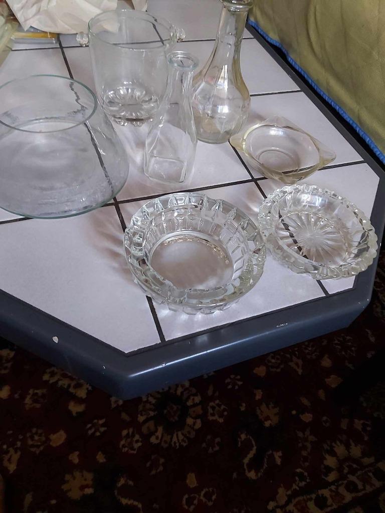 vases et cendriers en verre, Antiquités & Art, Enlèvement