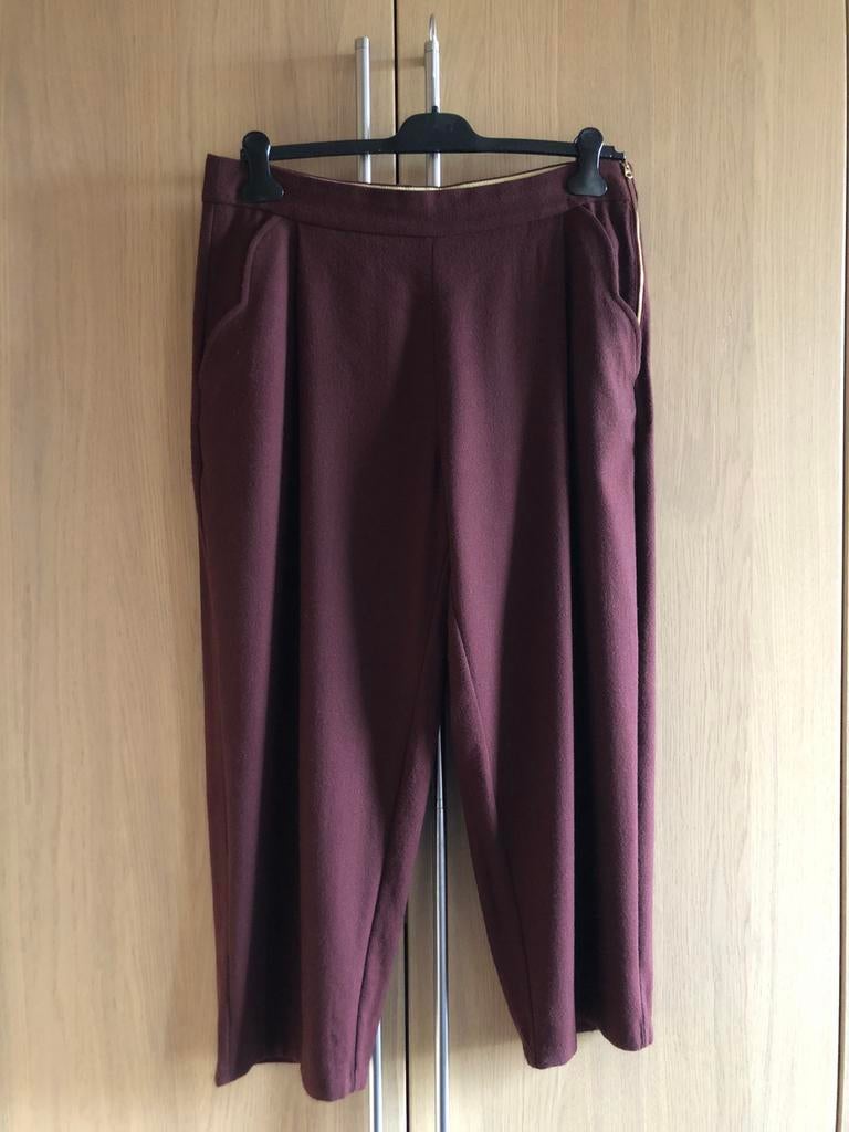 Prachtige bordeaux wijde broek van ‘on this note by Noa Noa’, Kleding | Dames, On this note from NoaNoa, Maat 42/44 (L), Ophalen of Verzenden