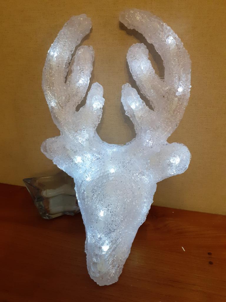 Tête de renne (cerf )de Noel lumineux led, Enlèvement, Comme neuf