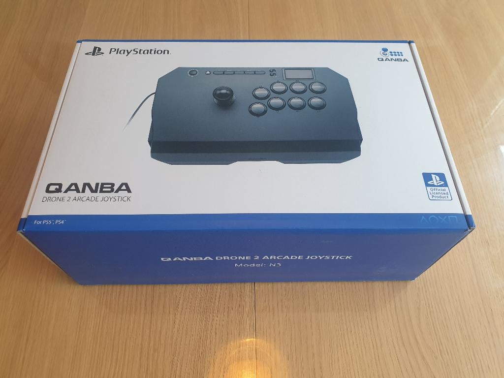 Arcade Joystick Qanba Drone 2 pour PS5/PS4/PC Noir et gris, Enlèvement, Neuf