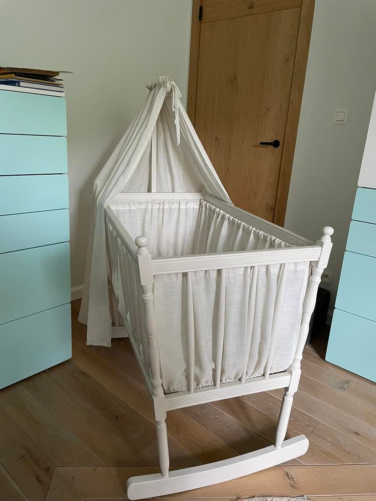 Wieg met hemel, Kinderen en Baby's, Ophalen, Zo goed als nieuw, Wieg