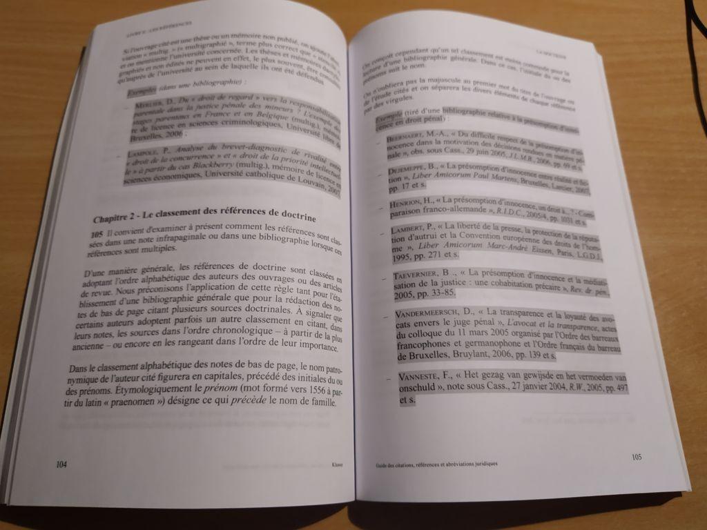 Gids voor juridische citaten, referenties en afkortingen, Boeken, Ophalen
