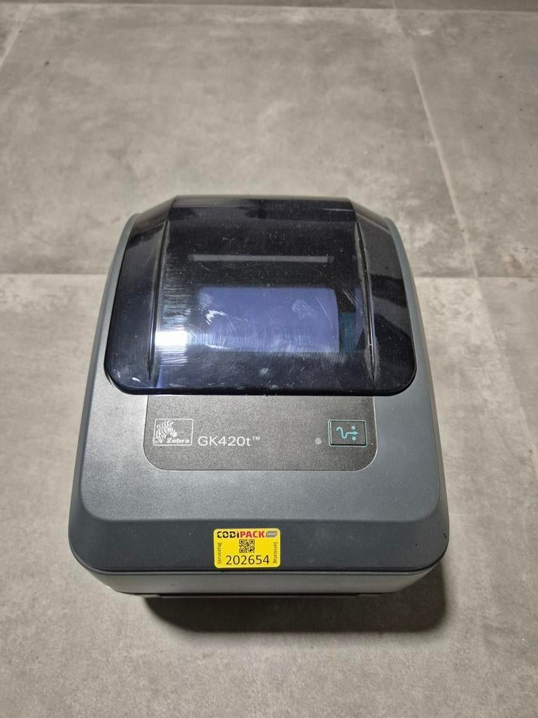 Zebra GK420t labelprinter met veel printmateriaal, Ophalen, Zo goed als nieuw, Zebra