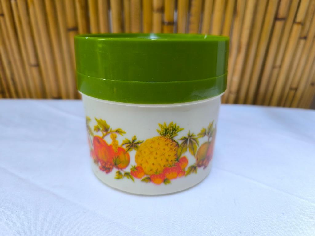 Vintage 1970 D.B.P. crème en groene plastic doosje, retro, Overige materialen, Gebruikt, Overige typen, Ophalen of Verzenden
