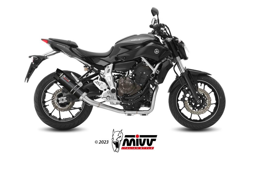 mivv GP carbon uitlaat voor MT 07, Ophalen, Gebruikt