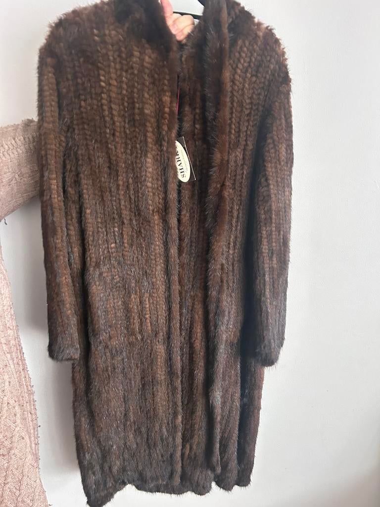 manteau de fourrure marron  "SHARKY Fabrication Français, Ophalen of Verzenden, Zo goed als nieuw