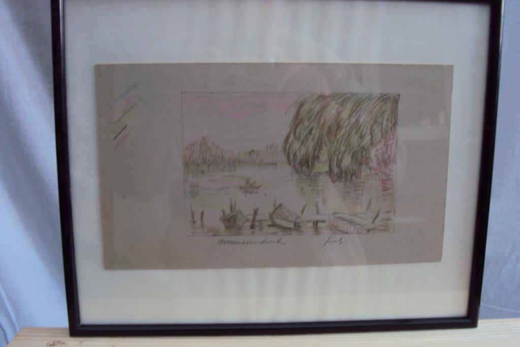 tekening met kleurpotlood, Enlèvement ou Envoi, Comme neuf, Crayon ou Feutre