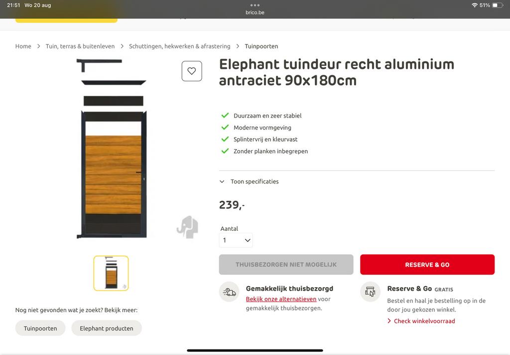 Tuinpoort nieuw, Tuin en Terras, Tuinpoorten, Ophalen, Minder dan 100 cm, Draaipoort, 150 tot 200 cm