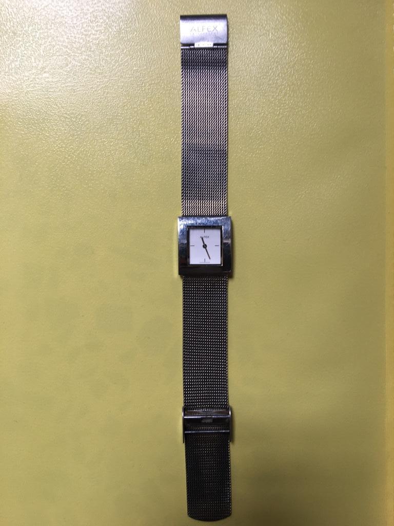 Montre bracelet ALFEX, Handtassen en Accessoires, Horloges | Dames, Staal, Staal, Polshorloge, Zo goed als nieuw