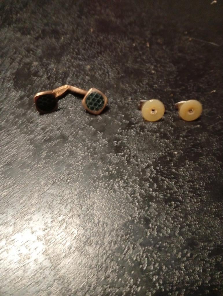 2 paires de boutons de manchettes vintage, Enlèvement ou Envoi, Comme neuf