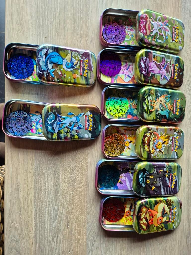 Lege prismatic evolution tins, Ophalen