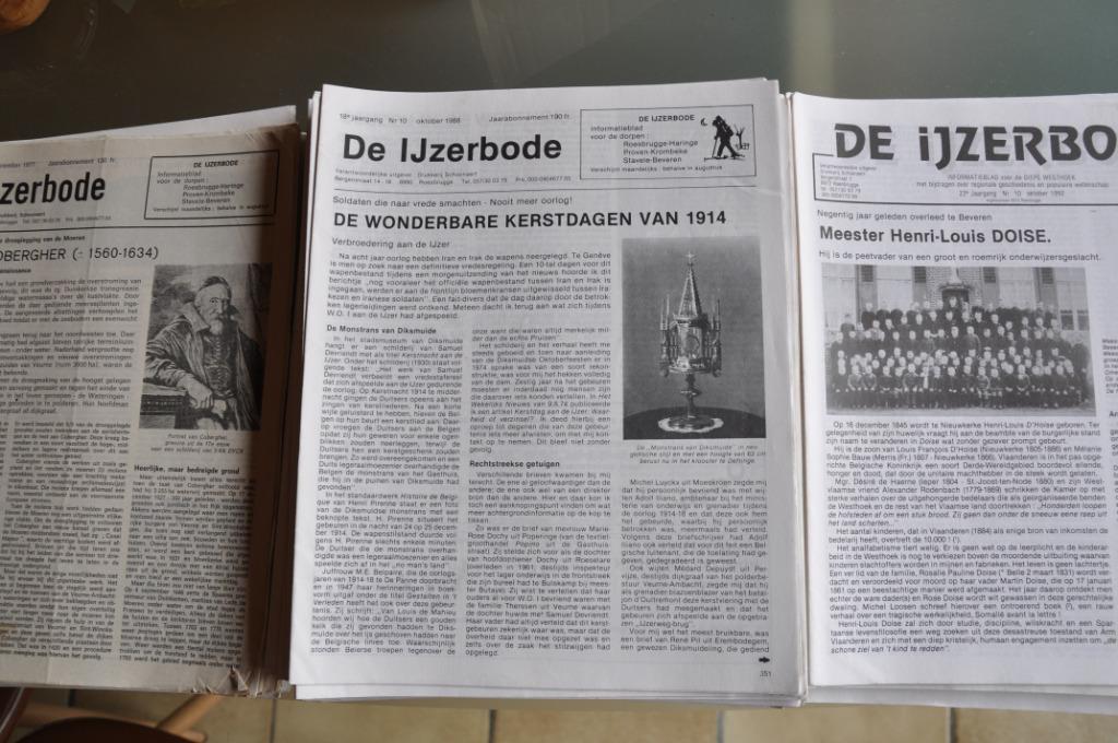 De Ijzerbode maandblad heemkunde Roesbrugge Proven Beveren K, Ophalen, Gelezen