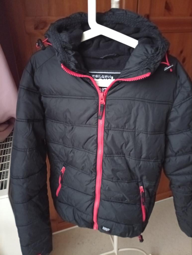 Veste doudoune hiver garçon taille s, Enlèvement, Noir