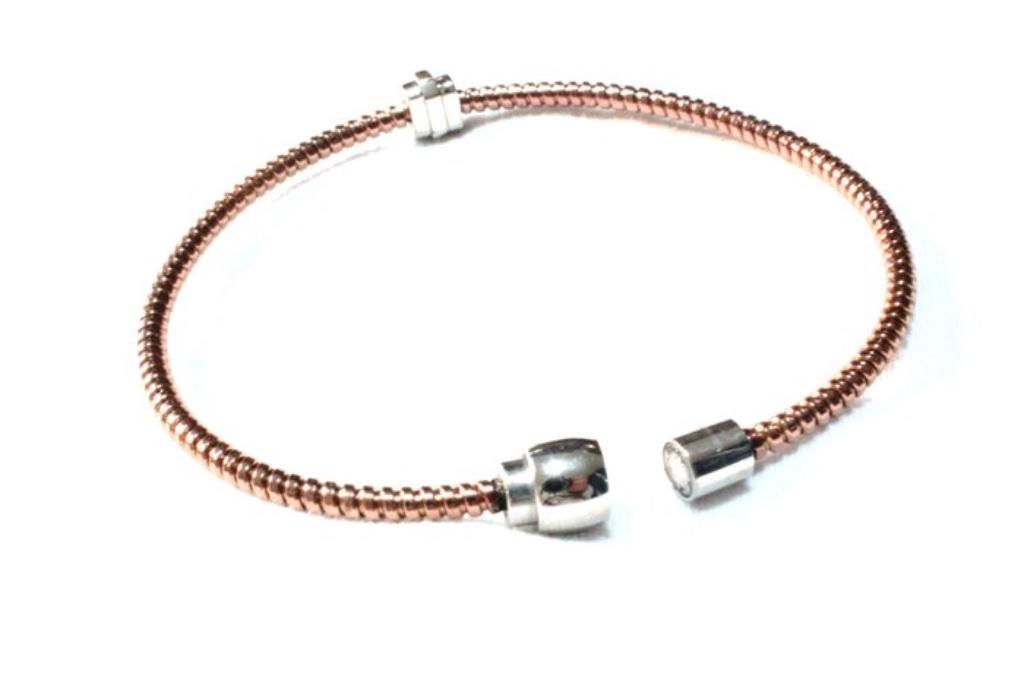 Nieuwe armband - heren - van staal en goud, Handtassen en Accessoires, Ophalen of Verzenden, Nieuw, Goud, Staal