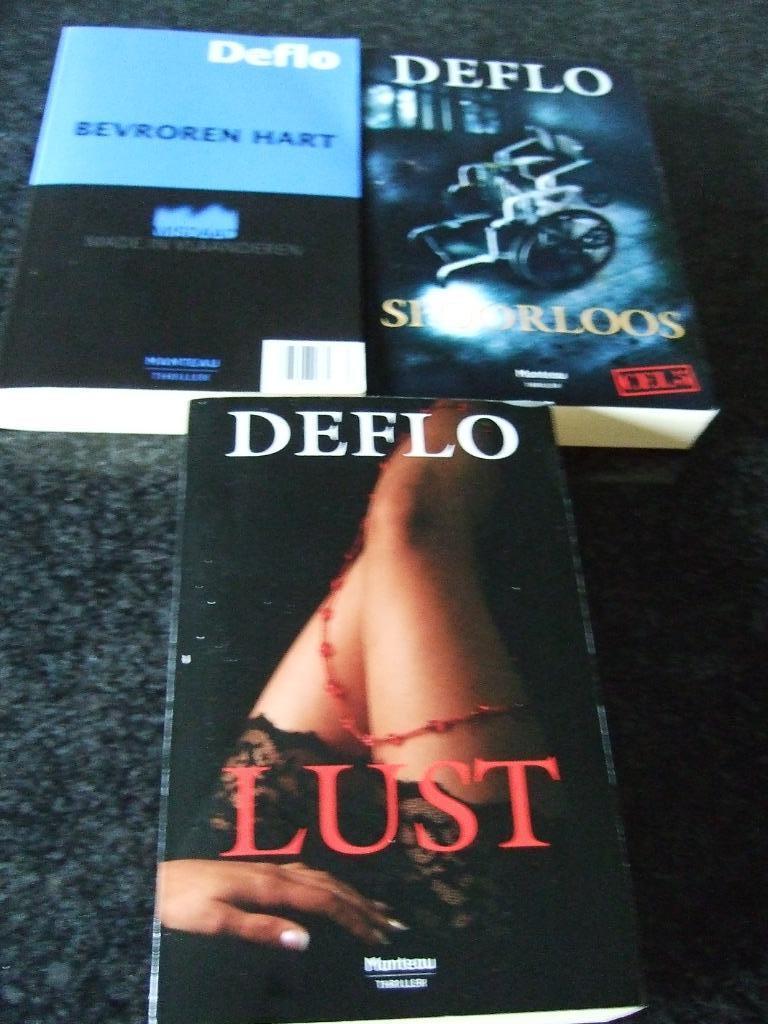LUC DEFLO "BEVROREN HART","SPOORLOOS";"LUST", België, Ophalen of Verzenden, Zo goed als nieuw, Luc Deflo