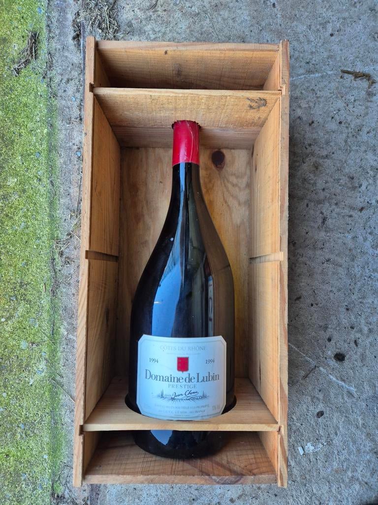 fles 3 liter,Cotes du Rhone (leeg)1994, Ophalen of Verzenden, Gebruikt