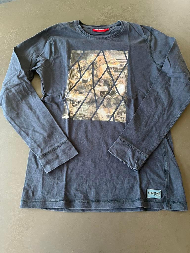Someone donkerblauwe longsleeve maat 164. Zeer goede staat., Kinderen en Baby's, Gebruikt, Ophalen of Verzenden, Someone, Shirt of Longsleeve