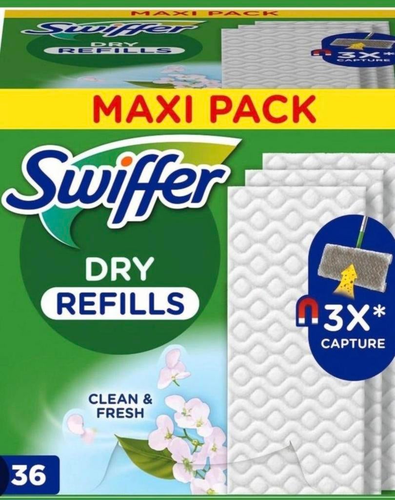 Swiffer Dry doekjes Refills, Enlèvement
