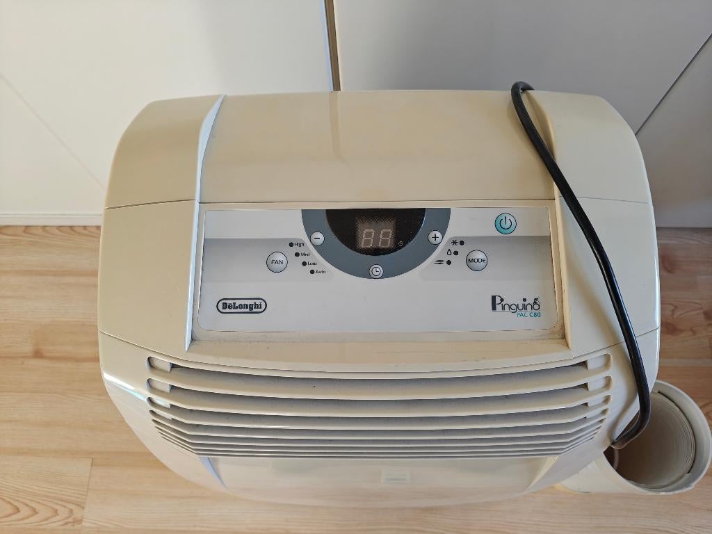 Mobiele airco - DeLonghi Pinguino PAC C80, Ophalen, Gebruikt, 3 snelheden of meer, Koelen en Ontvochtigen
