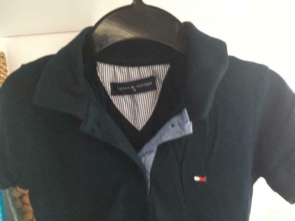 Tommy Hilfiger jongen polo donkerblauw maat S, Ophalen of Verzenden, Tommy Hilfiger, Jongen