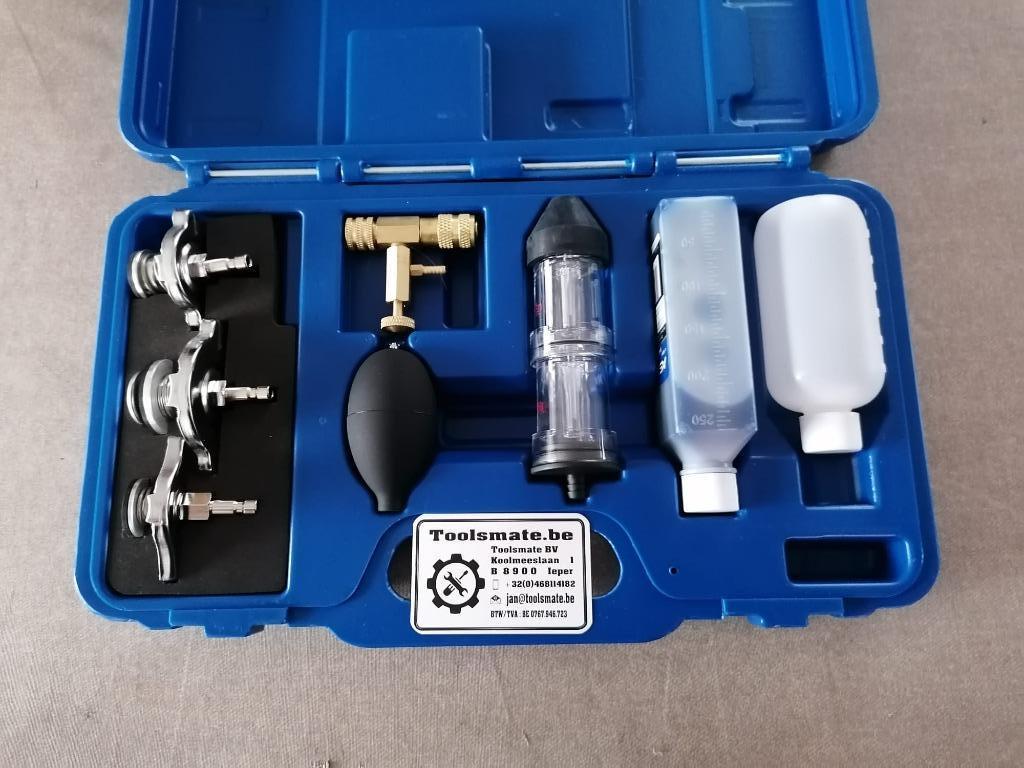 Cilinderkop lek tester kop pakking lek tester met 3 adapters, Auto diversen, Autogereedschap, Verzenden, Nieuw