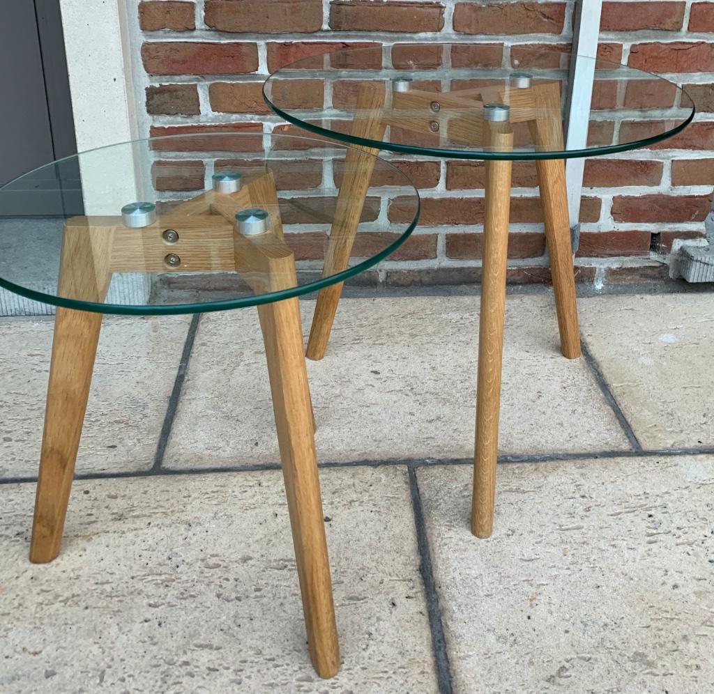 Salontafel/bijzettafel/Bror bijzettafel, Enlèvement ou Envoi, Verre