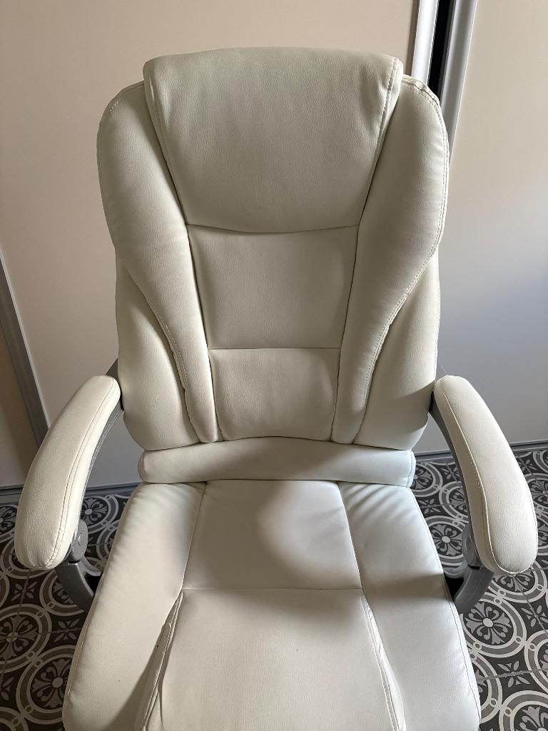 Bureaustoel met massage, Enlèvement, Utilisé, Beige, Chaise de bureau