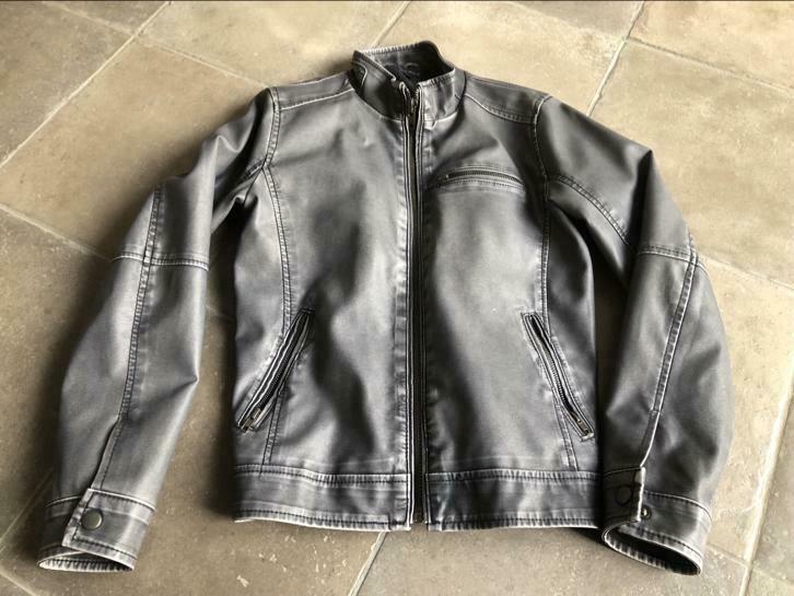 Jas leder Terre Blue 14j, Ophalen of Verzenden, Jongen, Jas