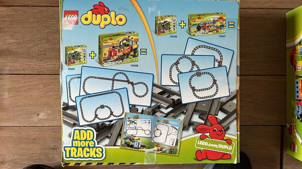 Lego DUPLO extra treinsporen/treinrails 10506, Ophalen, Zo goed als nieuw, Duplo